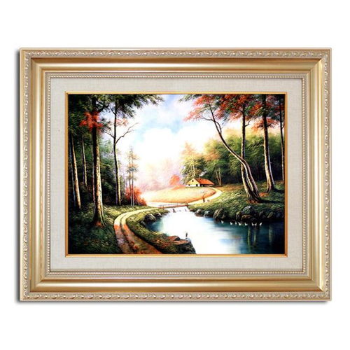 朋友刚装修完就挂上了这样的壁画,做电视背景墙,小户型也太潮了